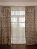 Миниатюра фото портьера bromley бежевый 275*260 garda decor 121gd-00028 | 220svet.ru
