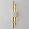 Миниатюра фото бра crystal lux carta ap6w led white/brass | 220svet.ru