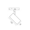 Миниатюра фото трековый однофазный светильник 48v 12w lightstar uno cct 209506cct | 220svet.ru