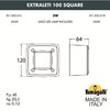 Миниатюра фото светильник для подсветки лестниц накладной fumagalli extraleti 100 square 3s1.000.000.lyg1l | 220svet.ru