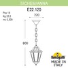 Миниатюра фото подвесной уличный светильник fumagalli sichem/anna e22.120.000.aye27 | 220svet.ru