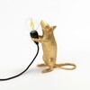 Миниатюра фото настольная лампа mouse lamp standing gold usb seletti | 220svet.ru