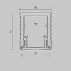 Миниатюра фото профиль накладной maytoni накладной профиль 631010 | 220svet.ru