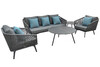 Миниатюра фото стол кофейный уличный черный d100*38см garda decor 129kn-01450 | 220svet.ru