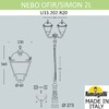Миниатюра фото парковый фонарь fumagalli nebo ofir/simon 2l  u33.202.r20.axh27 | 220svet.ru