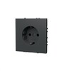 Миниатюра фото розетка встраиваемая с заземлением 16а voltum s70 vls040106 (титан) | 220svet.ru