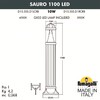 Миниатюра фото садовый светильник-столбик fumagalli sauro 1100 d15.555.000.wxd1l.crb | 220svet.ru