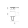 Миниатюра фото угловое соединение для трека lightstar barra 502126-p | 220svet.ru