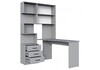 Миниатюра фото компьютерный стол правый woodville эльброни шиншилла серая 664909 | 220svet.ru