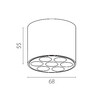 Миниатюра фото потолочный светильник 6w 470lm 4000k lightstar guarda 080642 черный/золото | 220svet.ru