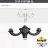 Миниатюра фото парковый фонарь fumagalli tabor ofir/rut 2l  e26.205.r20.axe27 | 220svet.ru