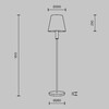 Миниатюра фото торшер maytoni lira mod483fl-01bs | 220svet.ru