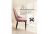 Миниатюра фото стул на металлокаркасе woodville kora light purple / black 15094 | 220svet.ru