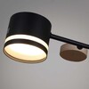 Миниатюра фото люстра reluce 68730-0.3-08 gx53 bk+wood | 220svet.ru