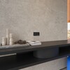 Миниатюра фото накладка для розетки с заземлением, s70 metal voltum s70 metal vlsm000612 (антрацит) | 220svet.ru