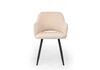 Миниатюра фото стул на металлокаркасе woodville эолин бежевый (glory 03) / черный 631711 | 220svet.ru