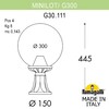 Миниатюра фото ландшафтный фонарь fumagalli minilot/g300. g30.111.000.wxe27 | 220svet.ru