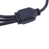 Миниатюра фото провод-разветвитель для гирлянд uniel ucx-f90 s3/0.4m/bk ul-00013235 | 220svet.ru