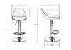 Миниатюра фото стул барный набор 2шт dobrin rocky lm-3000-n-13172 | 220svet.ru