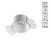 Миниатюра фото встраиваемый светильник для гкл потолка novotech nimbus 370995 белый | 220svet.ru