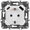 Миниатюра фото розетка эра elegance 14-4108-01м 2p+e 16a-250в со шторками с usb type-a+c 5в-3а белый матовый б0067710 | 220svet.ru