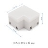 Миниатюра фото коннектор l-образный apeyron 09-30 | 220svet.ru