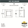 Миниатюра фото светильник для подсветки лестниц встраиваемый fumagalli leti 100 square 3c1.000.000.lyg1l | 220svet.ru