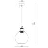 Миниатюра фото подвесной светильник imperium loft sphere cloche 377316-22 | 220svet.ru