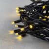 Миниатюра фото гирлянда нить 10м золотой, 75 led, провод черный каучук, ip65 ltc ll75-1-2gl | 220svet.ru