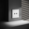Миниатюра фото розетка телевизионная встраиваемая оконечная tv+sat voltum s70 vls060402 (белый матовый) | 220svet.ru