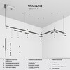 Миниатюра фото шинопровод накладной титан 2м elektrostandard line magnetic 85227/00 | 220svet.ru