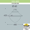 Миниатюра фото уличный фонарь на столб fumagalli vivi v50.000.000.lxd6l | 220svet.ru