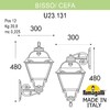Миниатюра фото светильник уличный настенный fumagalli bisso/cefa dn u23.131.000.vye27dn | 220svet.ru