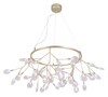 Миниатюра фото подвесная люстра crystal lux evita sp45 d gold/transparent | 220svet.ru