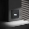 Миниатюра фото подсветка светодиодная встраиваемая с датчиком voltum s70 vls070707 (графит) | 220svet.ru