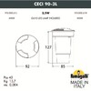 Миниатюра фото грунтовый светильник fumagalli ceci 90-3l 1f3.000.000.axu1l | 220svet.ru