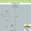 Миниатюра фото парковый фонарь  fumagalli ektor 4000/midipilar/vivi 2l led-hip v50.372.a20.lxh27 | 220svet.ru