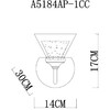 Миниатюра фото бра arte lamp a5184ap-1cc | 220svet.ru