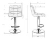 Миниатюра фото стул барный dobrin tailor lm-5017-n_ch-m_v-mj9-88-11063 | 220svet.ru