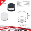 Миниатюра фото потолочный светильник reluce 53006-9.5-001ld gx53 wt | 220svet.ru