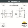 Миниатюра фото светильник для подсветки лестниц встраиваемый fumagalli leti 100 square-el 3c3.000.000.ayg1l | 220svet.ru