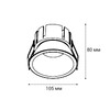 Миниатюра фото встраиваемый светильник italline it06-6032 white 4000k | 220svet.ru