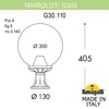 Миниатюра фото ландшафтный фонарь fumagalli mikrolot/g300. g30.110.000.wye27 | 220svet.ru