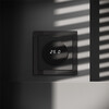 Миниатюра фото терморегулятор электронный с индикацией и датчиком, для теплого пола voltum s70 vls070108 (черный матовый) | 220svet.ru