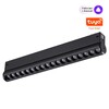 Миниатюра фото трековый светодиодный светильник диммируемый  пульт ду/tuya smart life novotech vector 359949 черный | 220svet.ru