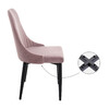 Миниатюра фото стул на металлокаркасе woodville kora light purple / black 15094 | 220svet.ru