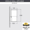Миниатюра фото светильник уличный настенный fumagalli virgilio applique ds3.562.000.ayf1r | 220svet.ru
