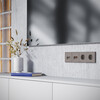 Миниатюра фото накладка для розетки tv+rj45 кат. 6 voltum s70 vls002714 (капучино) | 220svet.ru