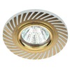 Миниатюра фото точечный светильник эра с подсветкой dk ld39 wh/gd б0037377 | 220svet.ru