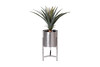 Миниатюра фото подставка под цветы серебро d25*50cм garda decor 13rxfp3105m-silver | 220svet.ru